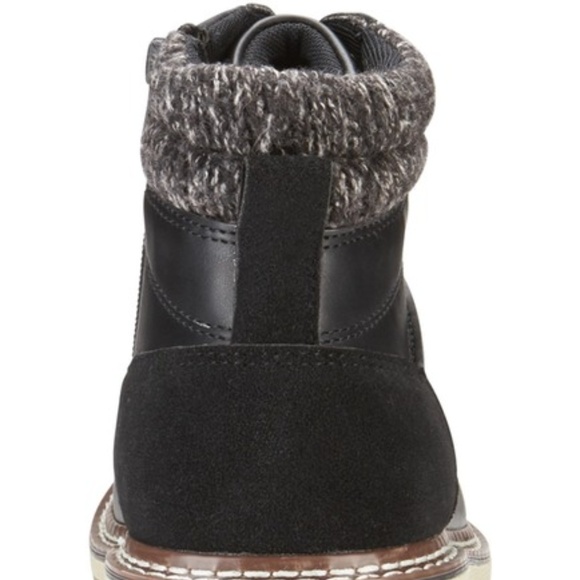 Reserved Footwear Leather Lace-Up Mid Boot Black main image 7